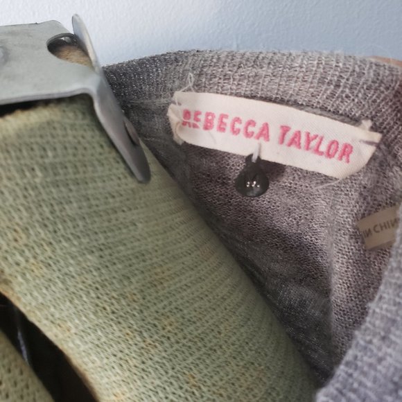 Rebecca Taylor Fringe Sweater Sz Medium - Picture 8 of 10